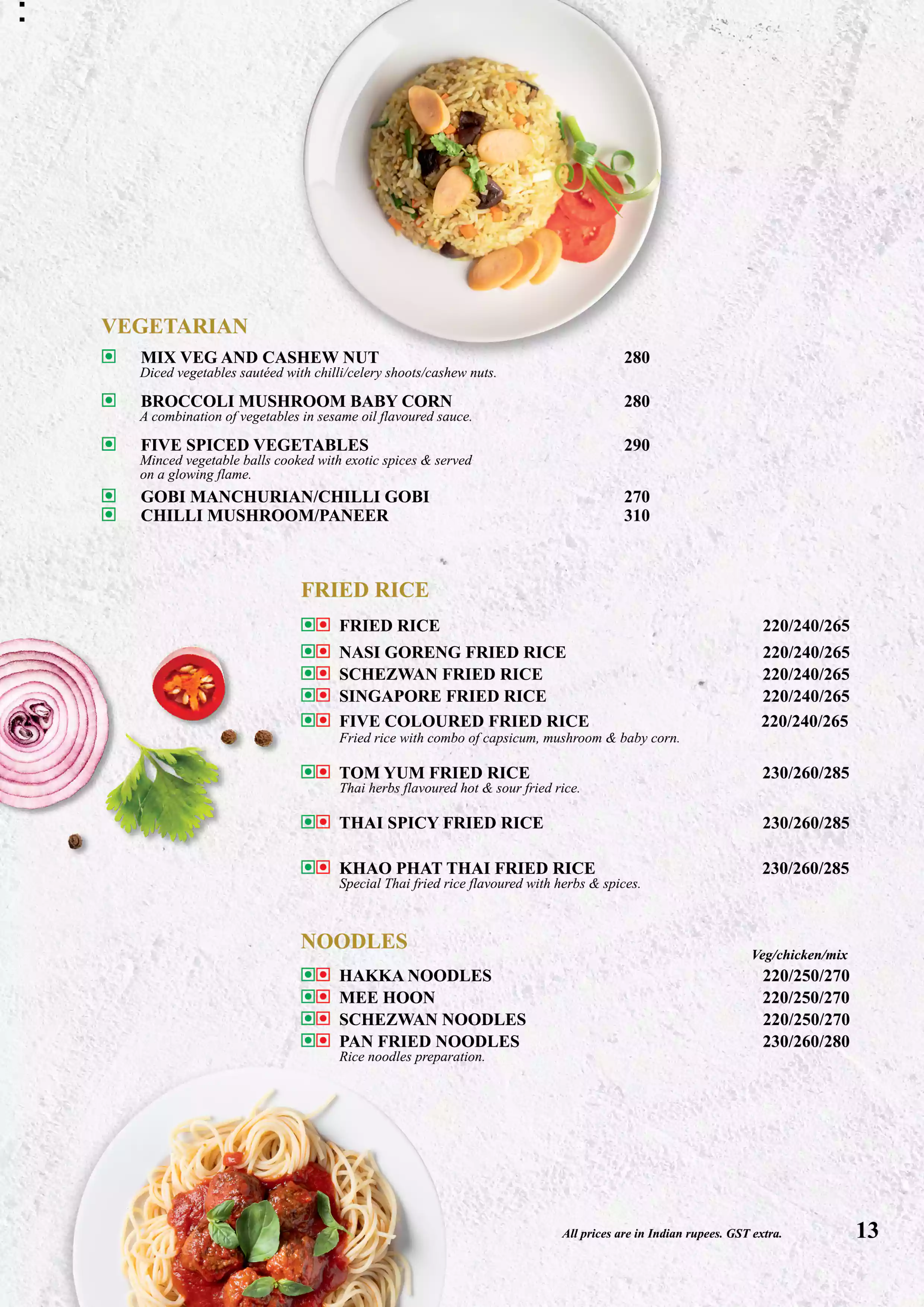 UpperCrust menu